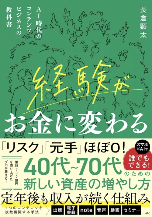書籍『経験がお金に変わる AI時代のコンテンツビジネスの教科書』表紙